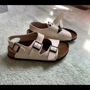 Birkenstock birkis Milano size 37(6.5) cream